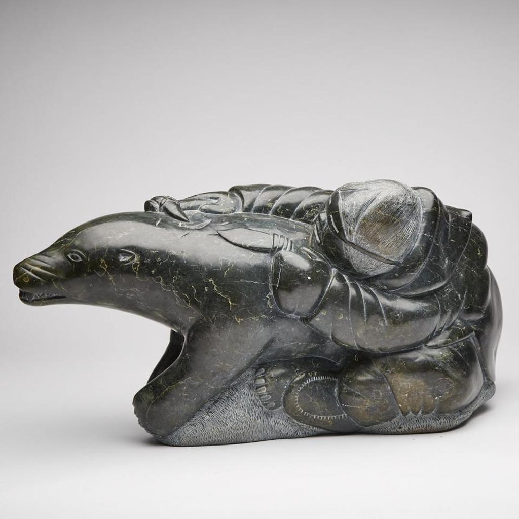 Simeonie Ohaituk (1941) - Hunter Attacking Polar Bear