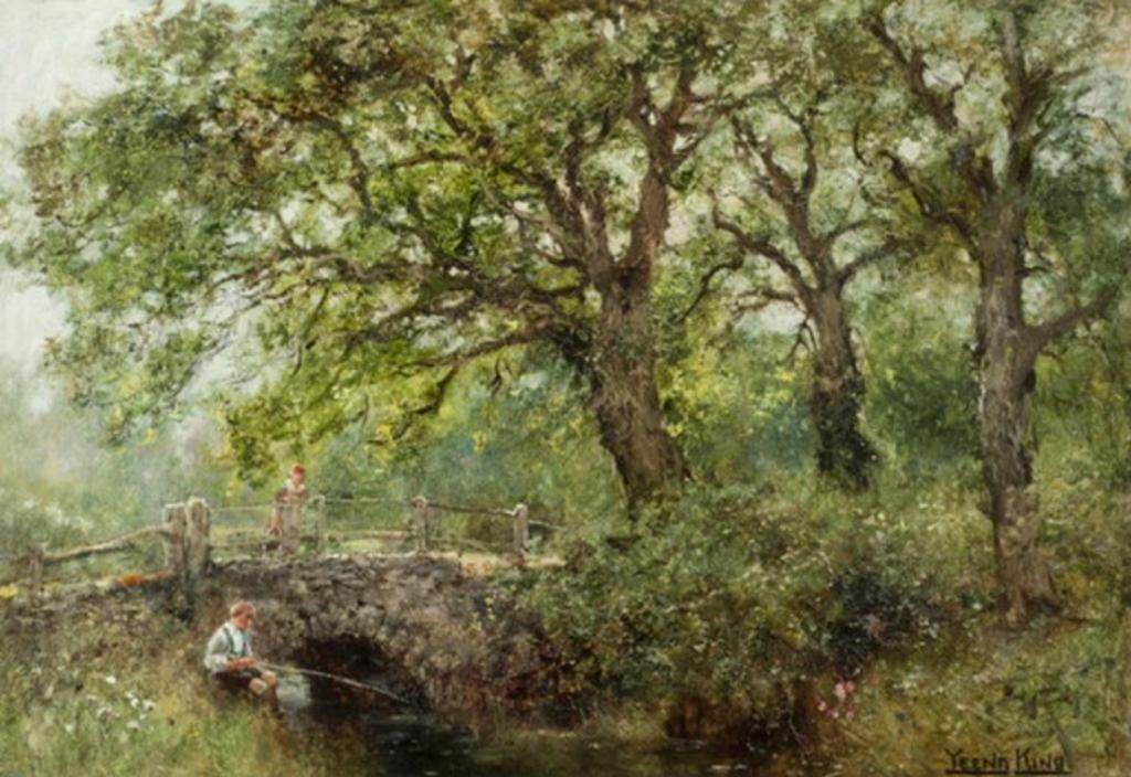 Henry John Yeend King (1855-1924) - Children Fishing