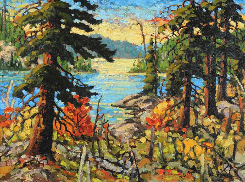 Rod Charlesworth (1955) - Evening Light, Crooked Lake