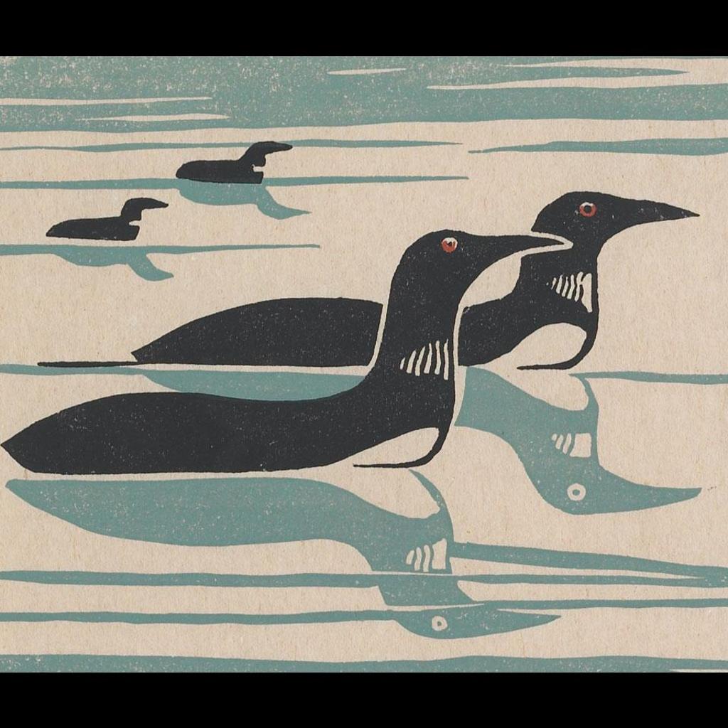 Lukta Qiatsuk (1928-2004) - Pair Of Loons