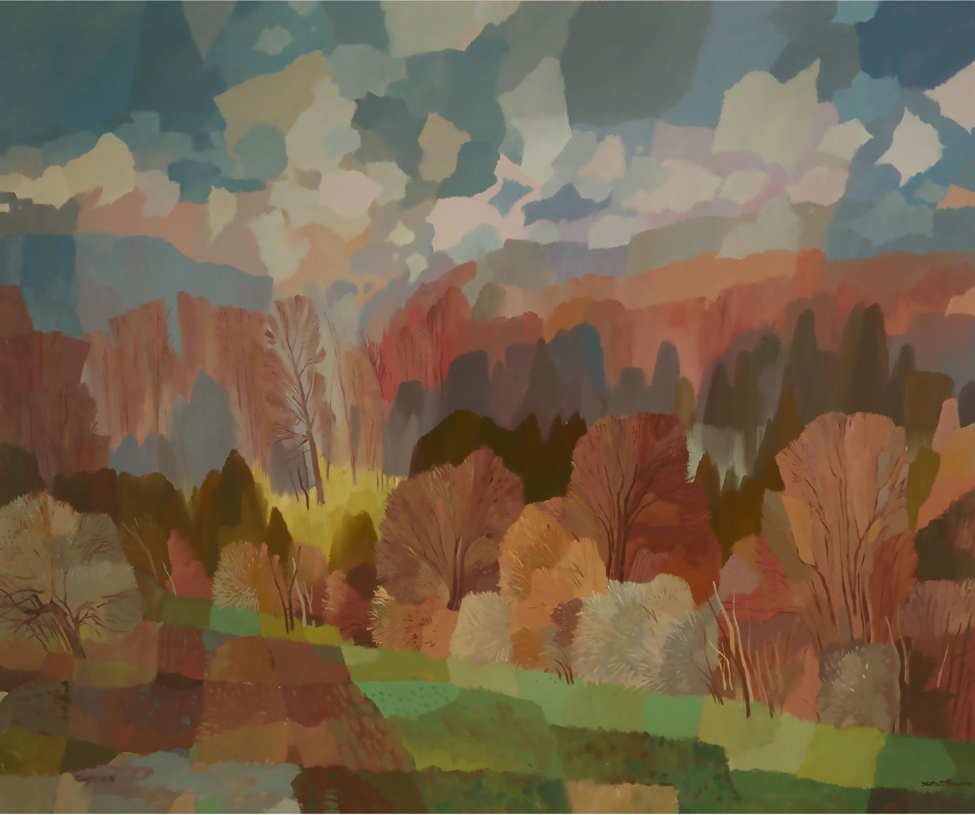 Donald Mackay Houstoun (1916-2004) - A Spring Haze And Passing Storm, 1978