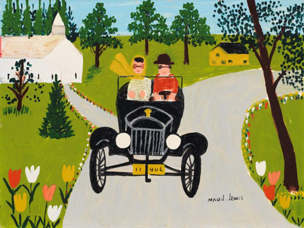Maud Kathleen Lewis (1903-1970) - Out for a Drive