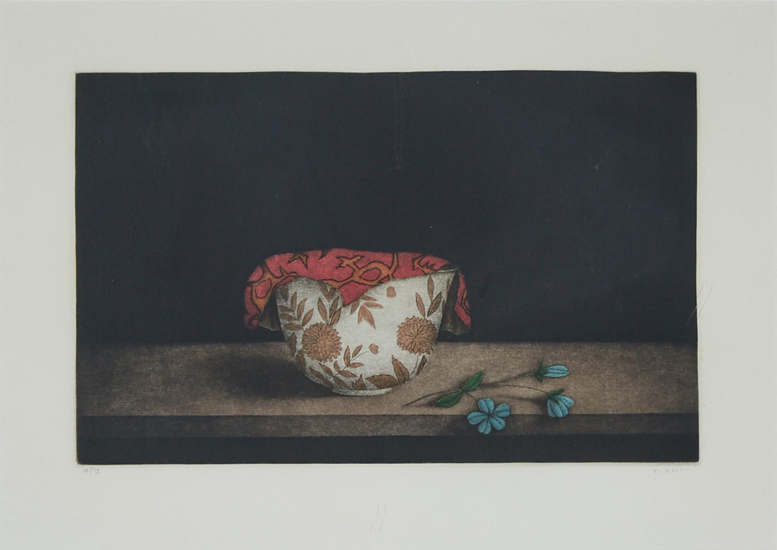 Tomoe Yokoi (1942) - Bowl & Cloth (Red)