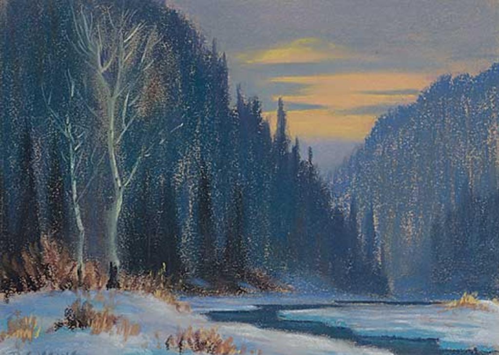 Roland Gissing (1895-1967) - Untitled - Stream at Dusk