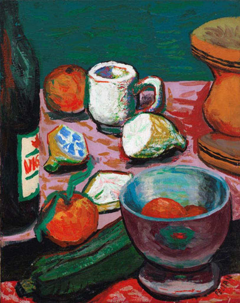 Alfred Pellan (1906-1988) - Nature morte au litre de vin