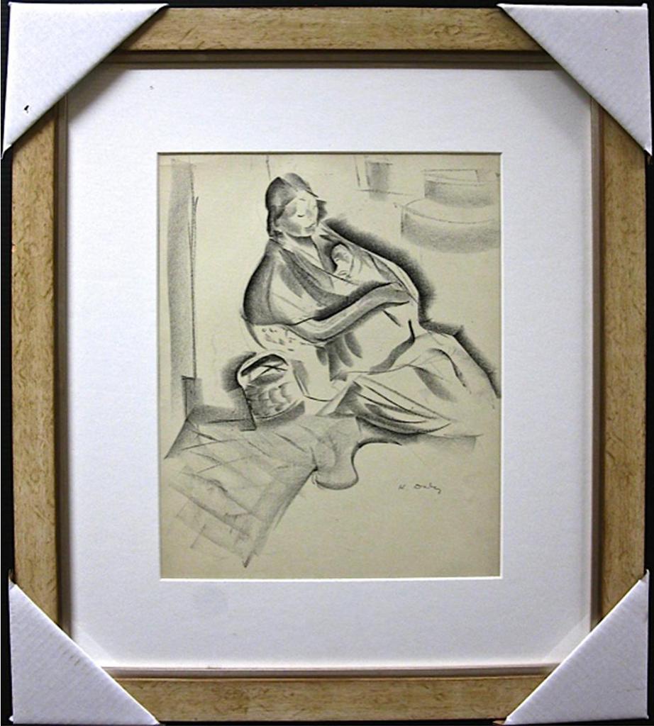 Kathleen Frances Daly (1898-1994) - Sleeping Inuit Mother With Child