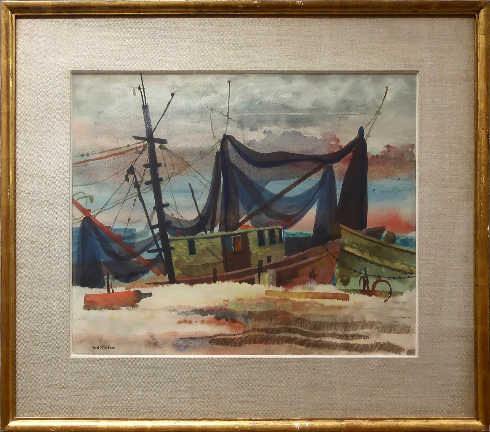 Jacob Getlar Smith (1898-1958) - Untitled (Boats At Rest)