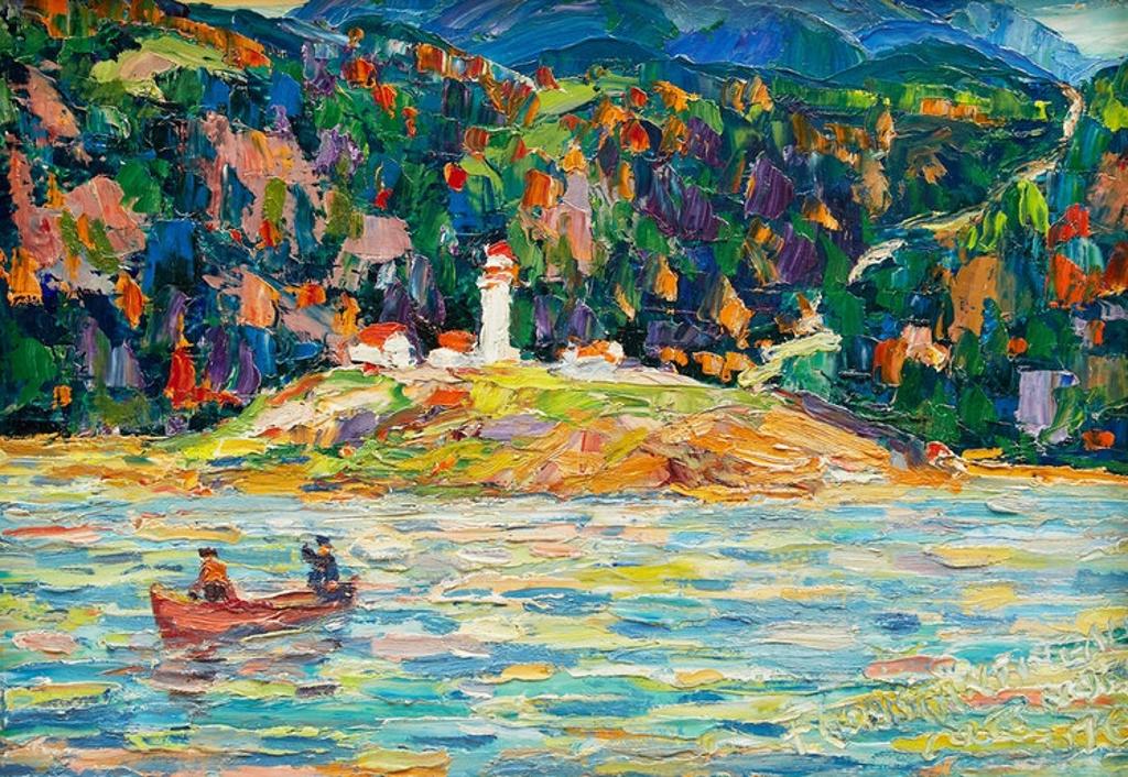 Fleurimond Constantineau (1905-1981) - La Côte Nord, rive du St-Laurent, près des Escoumins