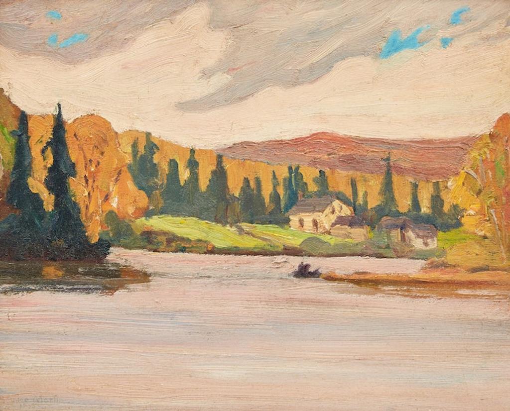 Bernice Fenwick Martin (1902-1999) - Rainy Weather, Kearney, Ontario (Magnetawan River)