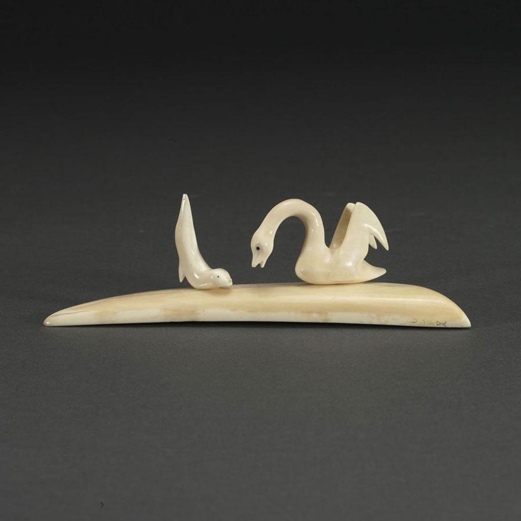 Gideon Qauqjuaq (1941) - Seal And Goose