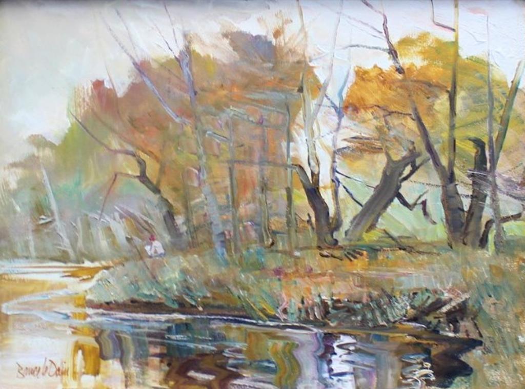 Bruce Le Dain (1928-2000) - Bank of the Mersey River, N.S