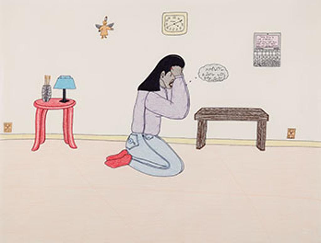 Annie Pootoogook (1969-2016) - Crying