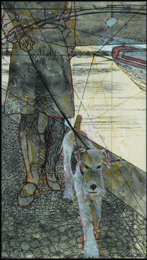 Alexander (Alex) Colville (1920-2013) - Study for The River Spree