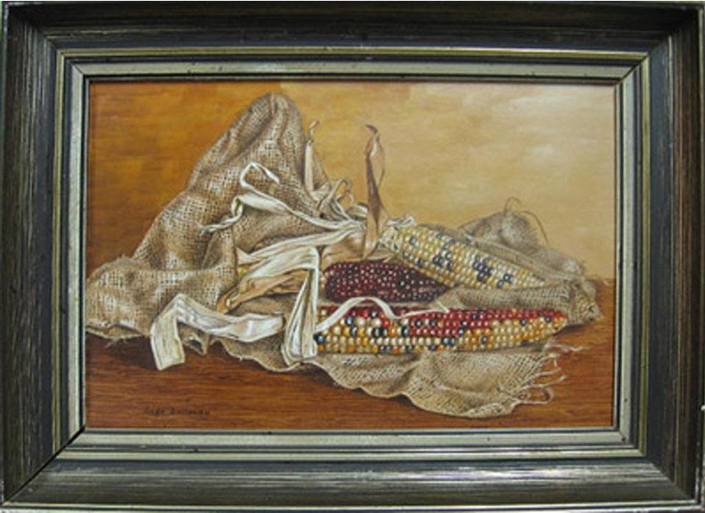 Inge Ballman (1942) - Still Life Studies - Vegetables; Indian Corn