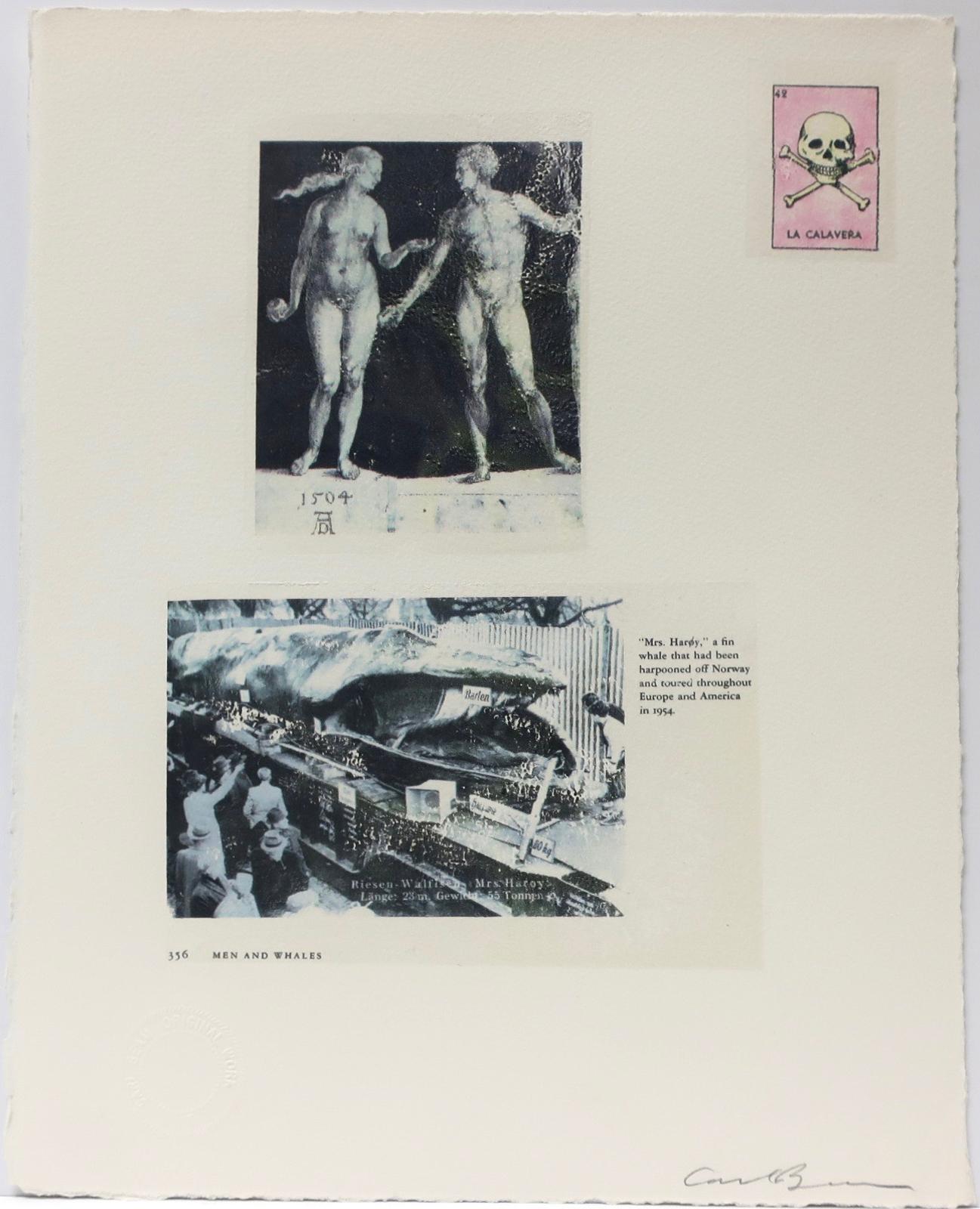 Carl Beam (1943-2005) - Nudes - Men And Whales - La Calavera