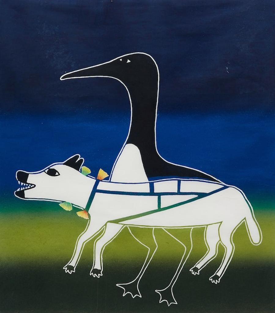 Pudlo Pudlat (1916-1992) - Spirits in the Arctic Night