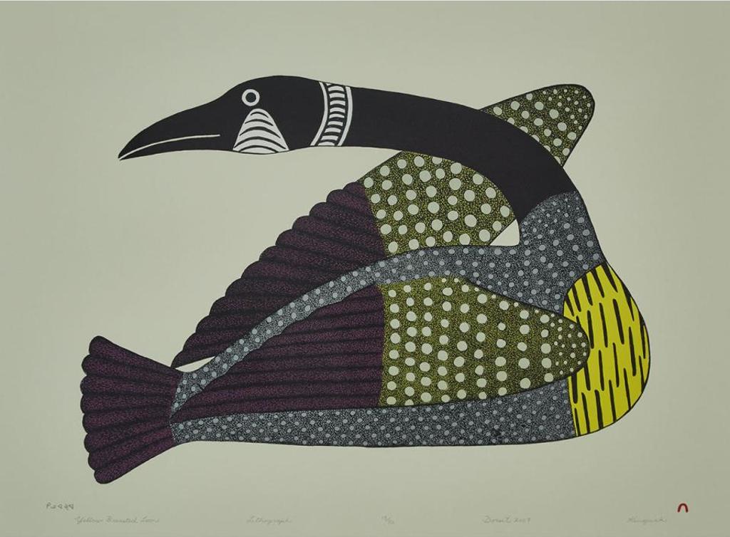 Kenojuak Ashevak (1927-2013) - Yellow Breasted Loon