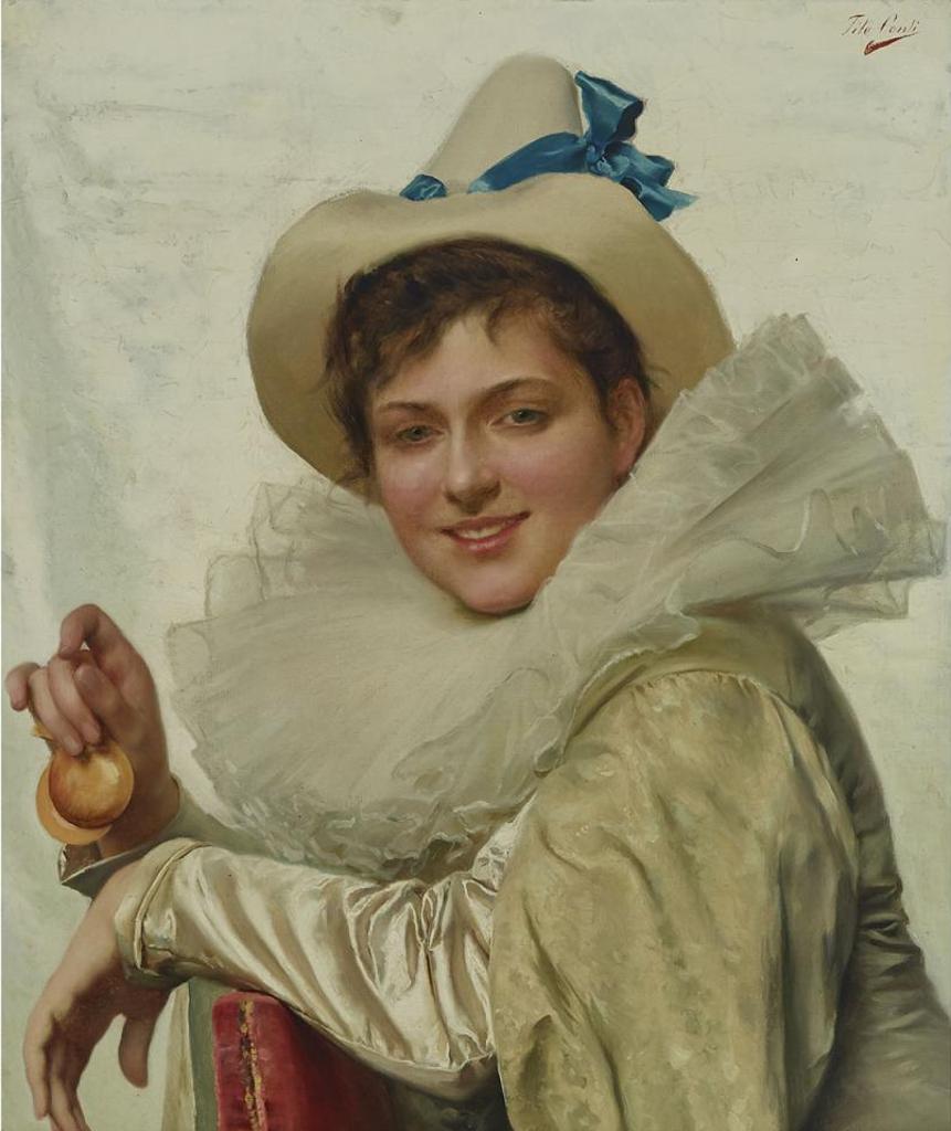 Tito Conti (1842-1924) - Pierrette