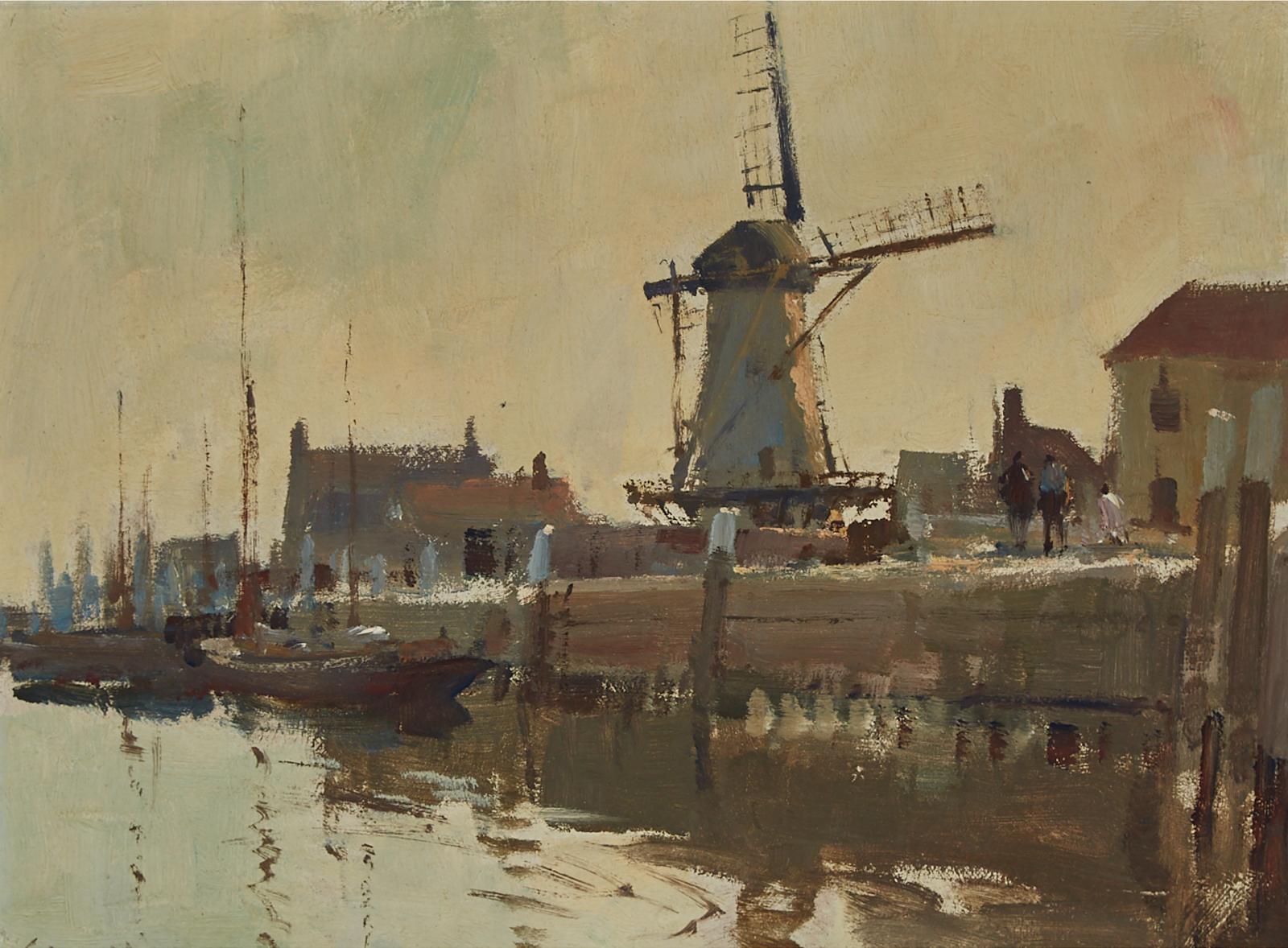 Edward Brian Seago (1910-1974) - The Windmill, Zierikzee