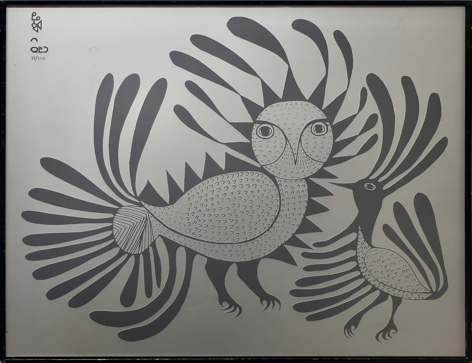 Kenojuak Ashevak (1927-2013) - Talking Birds