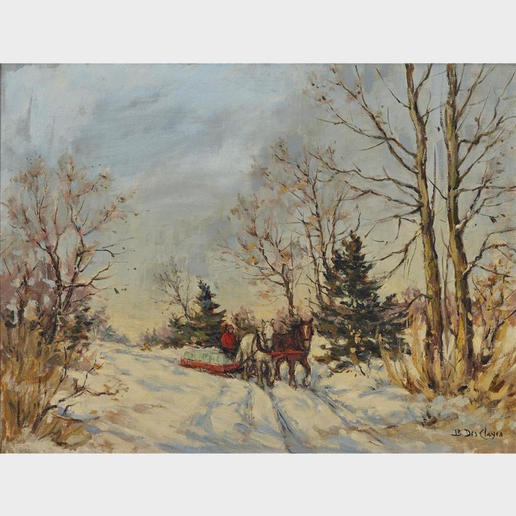 Berthe Des Clayes (1877-1968) - Hauling Ice
