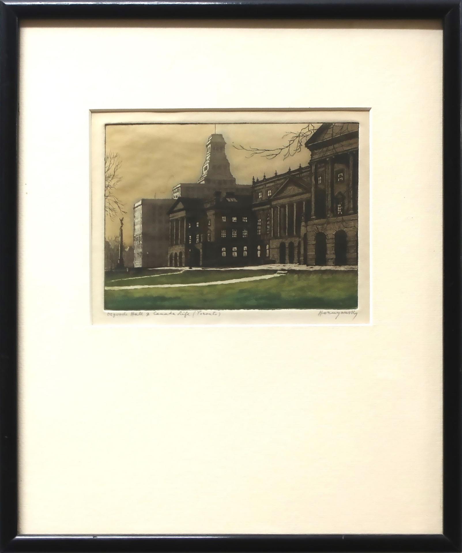 Nicholas Hornyansky (1896-1965) - Osgoode Hall & Canada Life (Toronto)
