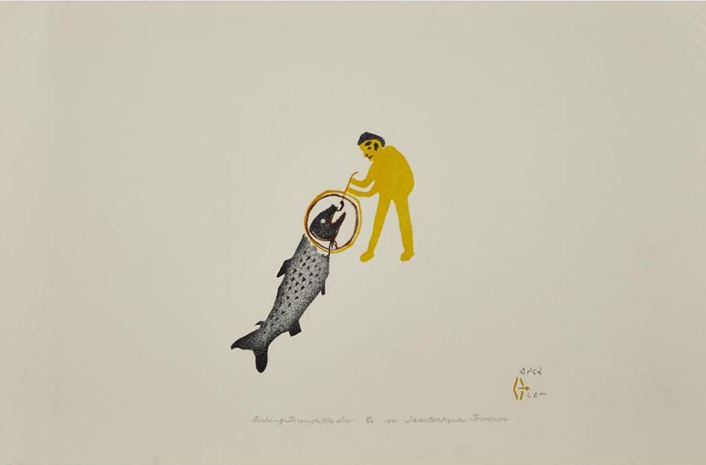 Luke and William Kanak Iksiktaaryuk (1909-1977) - Fishing Through The Ice