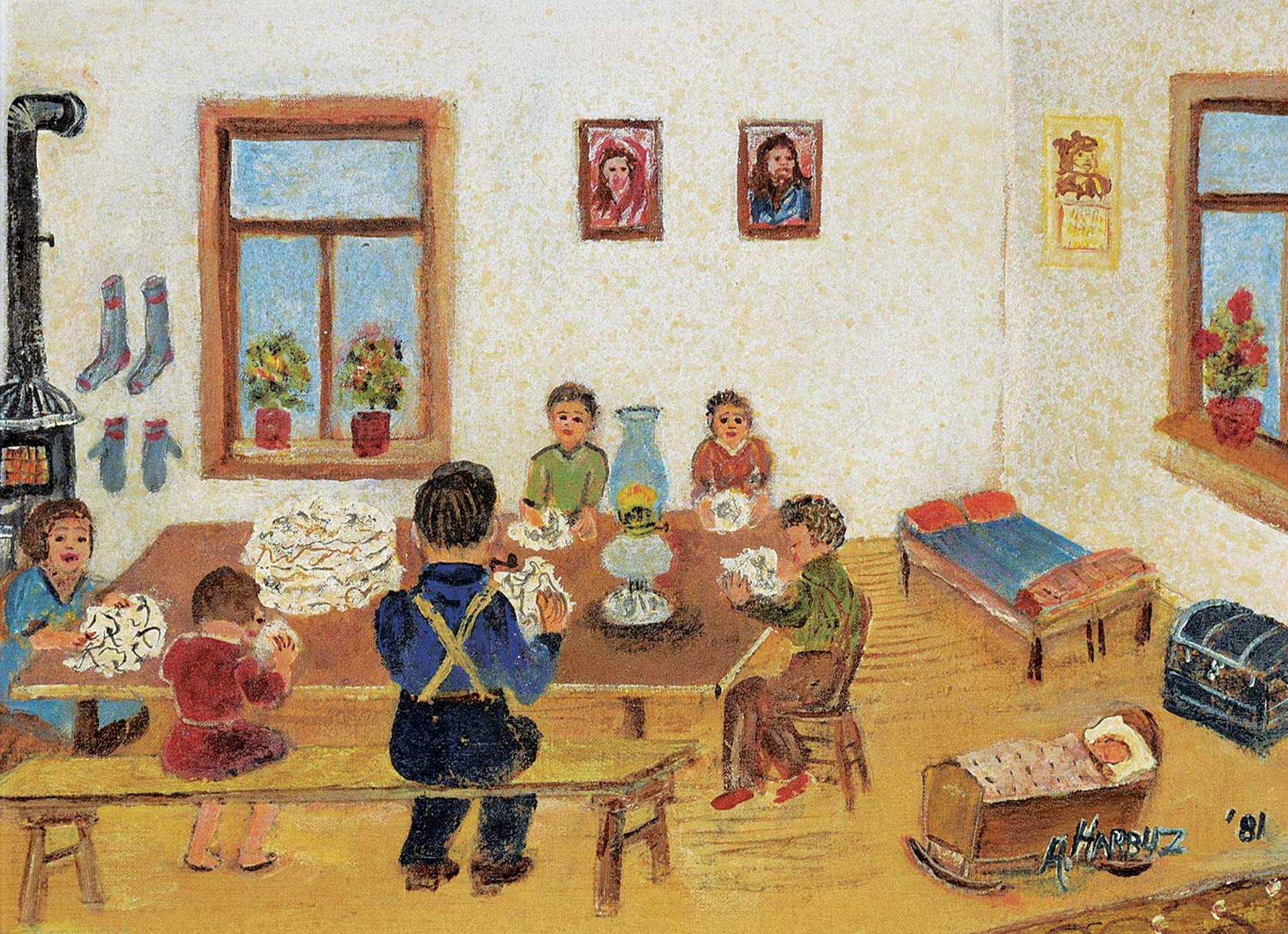 Ann Alexandra Harbuz (1908-1989) - Get Wool Ready for Quilts