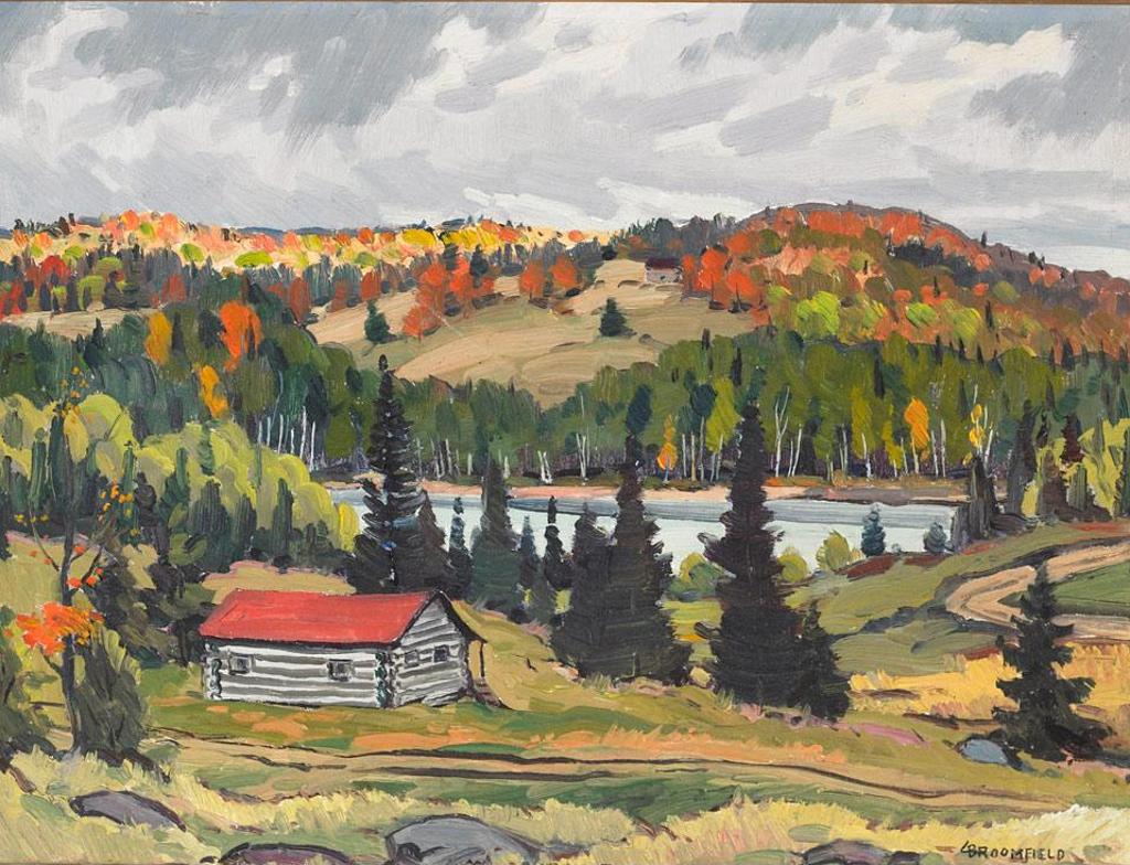 Adolphus George Broomfield (1906-1992) - Log Cabin On Groomes Farm, Kearney, Ont., 1938