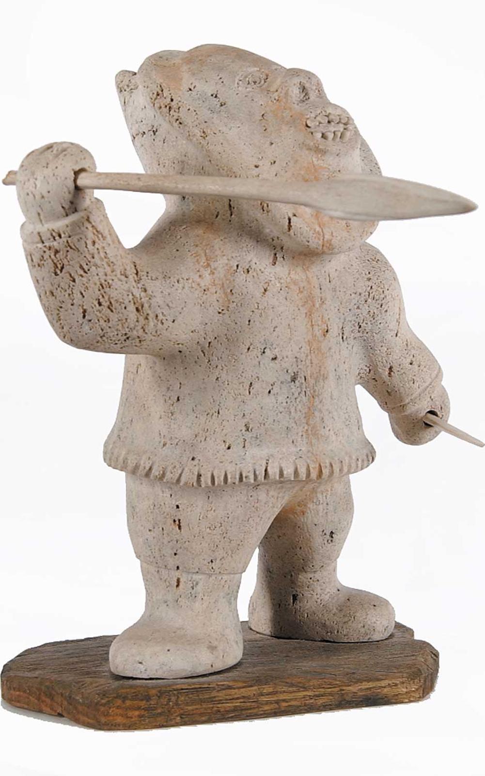 Ashevak - Untitled - Hunter with Harpoon and Knife
