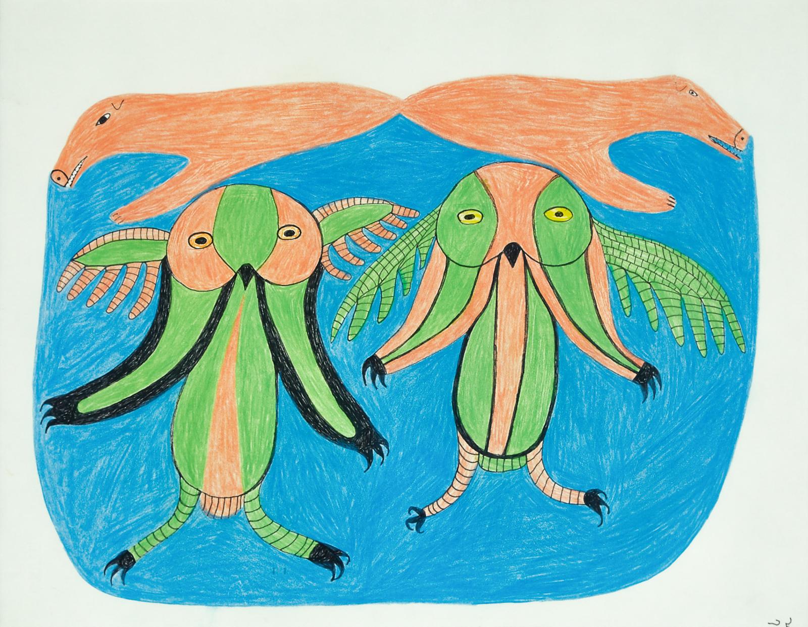 Lucy Qinnuayuak (1915-1982) - Untitled