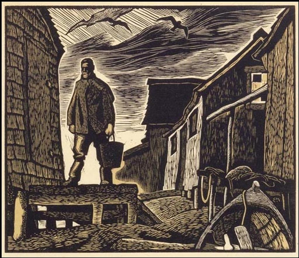 Edwin Headley Holgate (1892-1977) - Fish Houses, Labrador