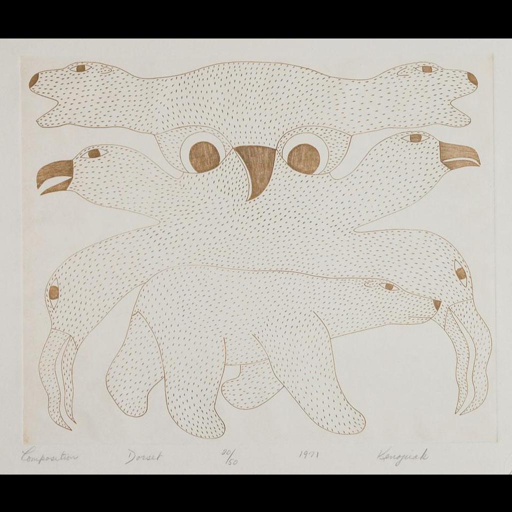 Kenojuak Ashevak (1927-2013) - Composition