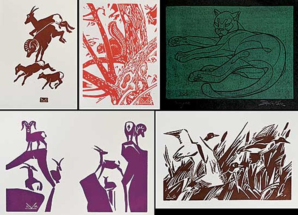 Illingworth Holey (Buck) Kerr (1905-1989) - Five Christmas Cards