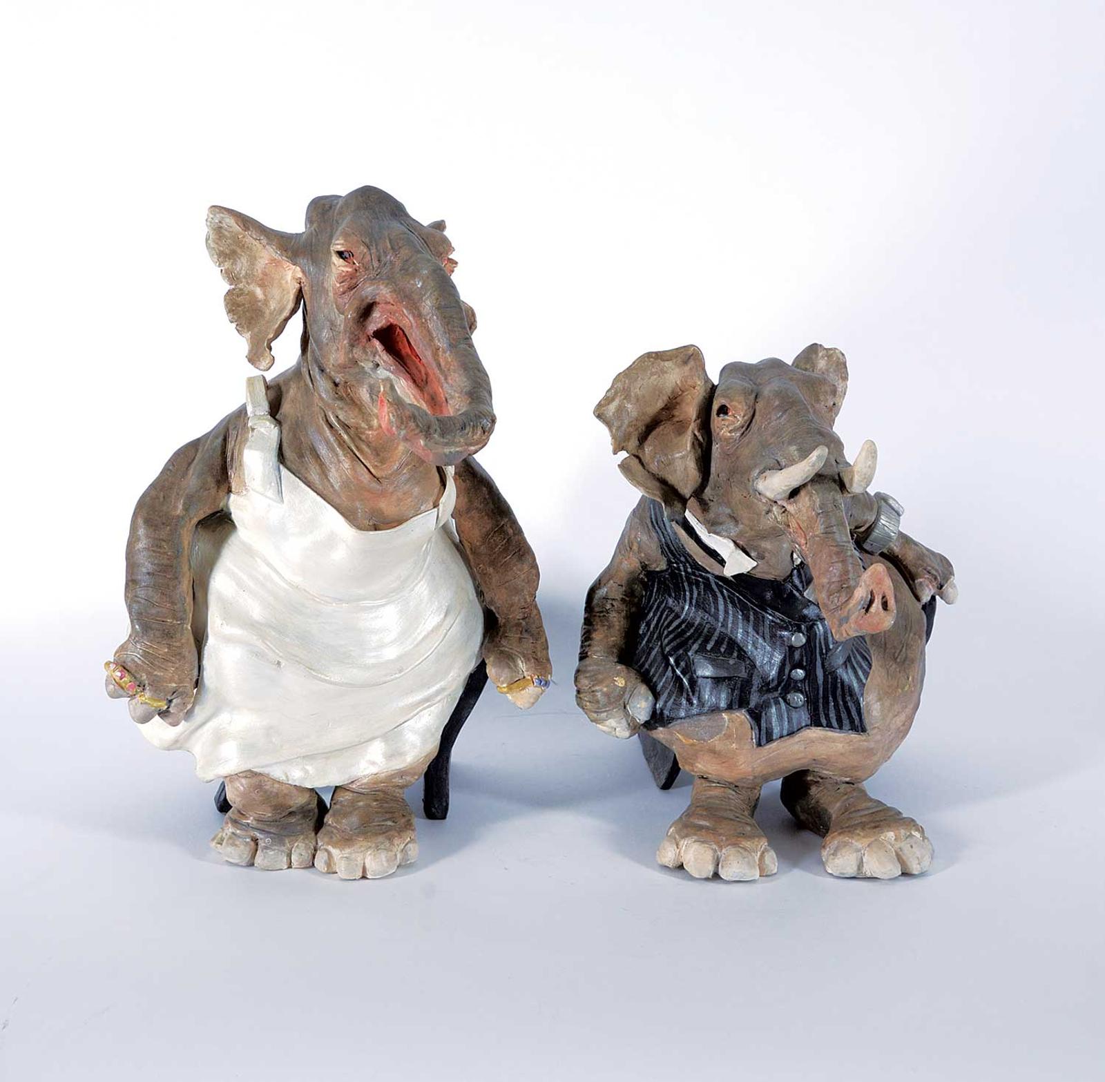 Gwen Hughes - Elephants at the Opera [Pair]