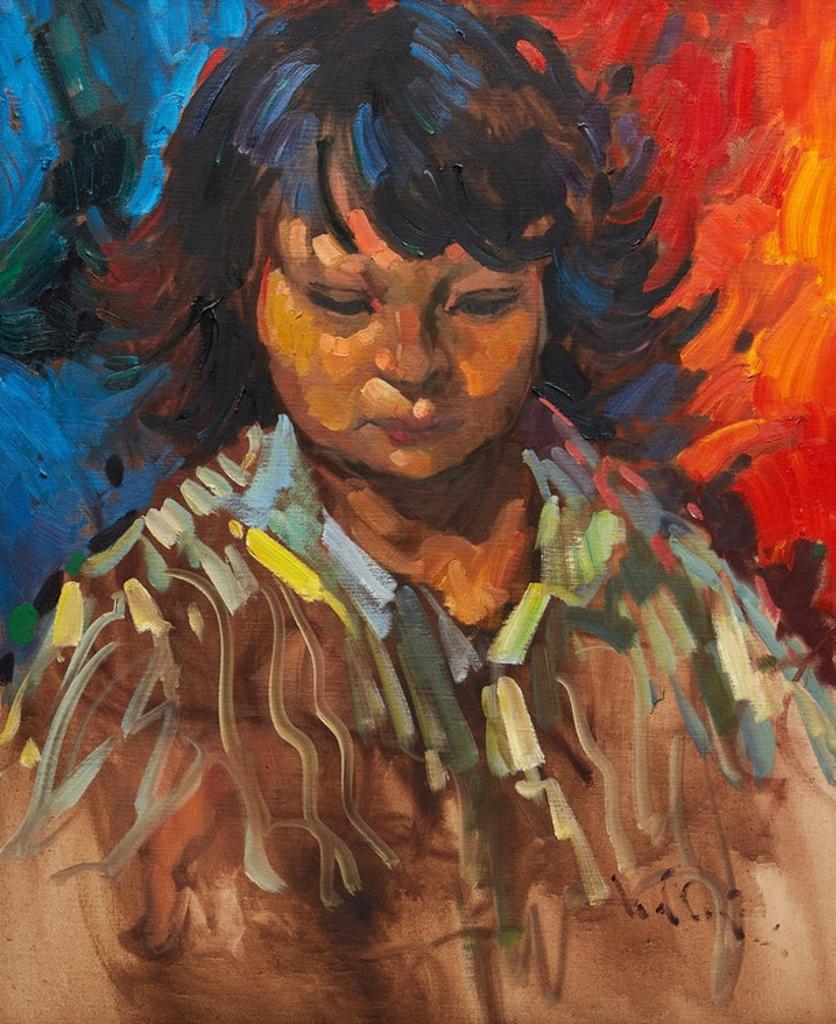 Arthur Shilling (1941-1986) - Portrait of a Young Girl
