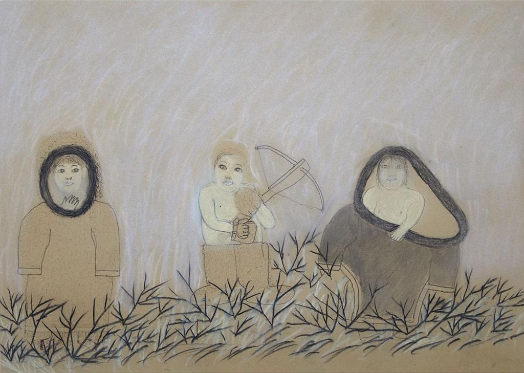 Davidialuk Alasua Amittu (1910-1976) - Children Trying On Adult Clothes
