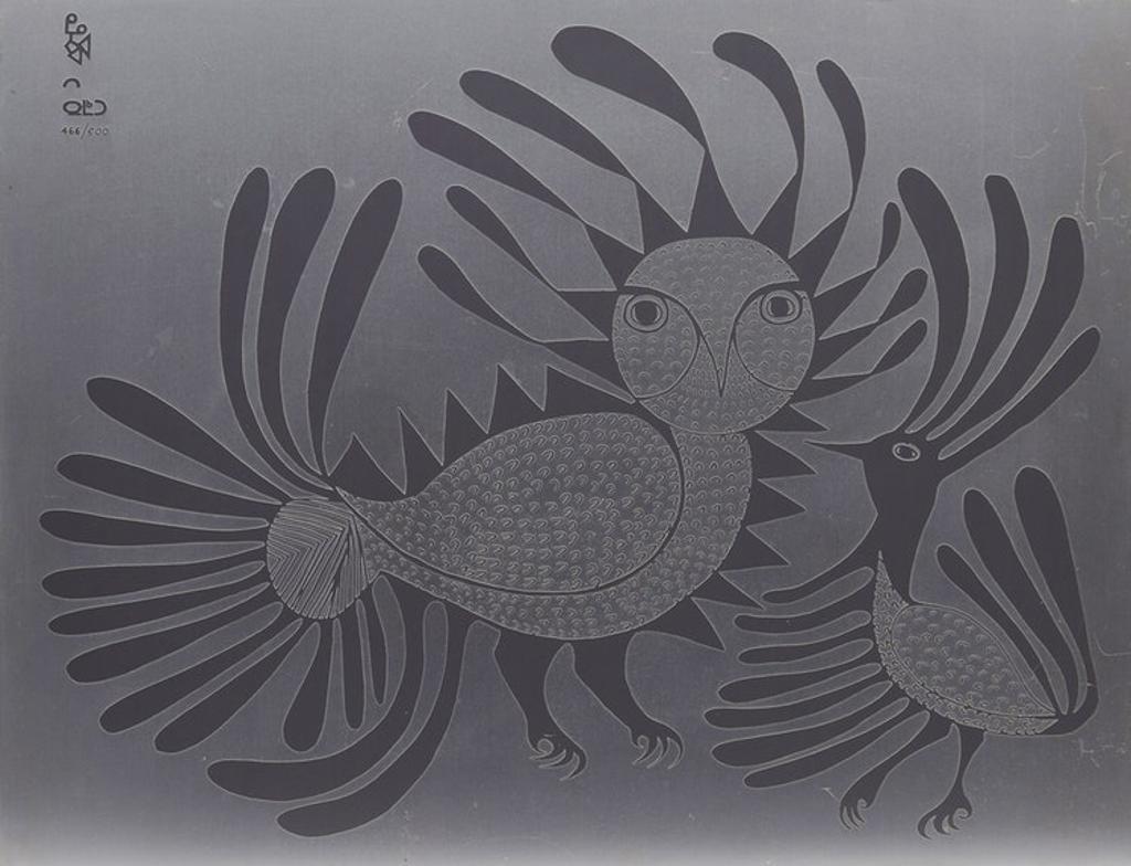 Kenojuak Ashevak (1927-2013) - Talking Birds