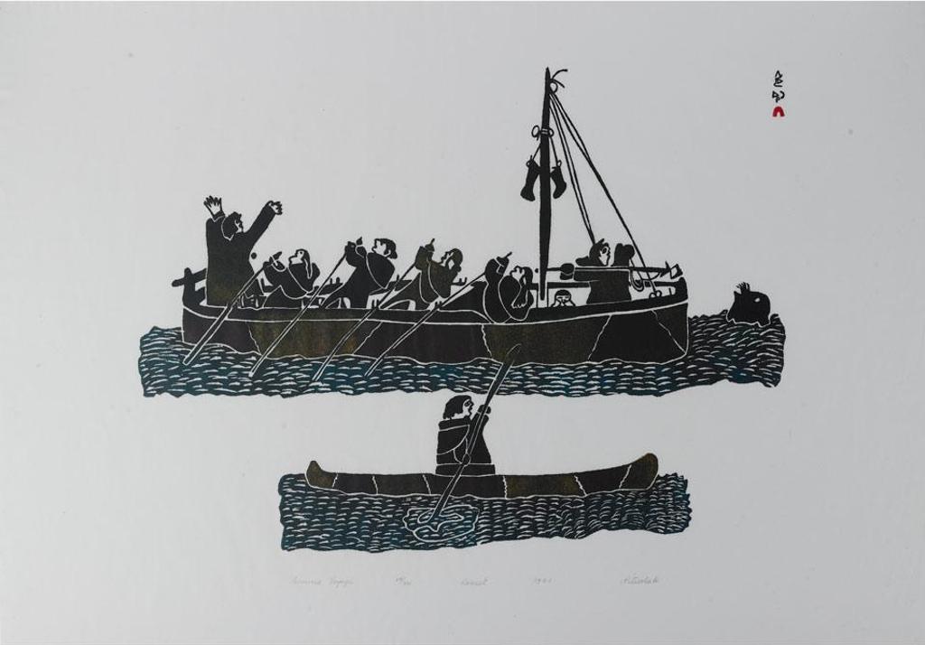 Pitseolak Ashoona (1904-1983) - Summer Voyage