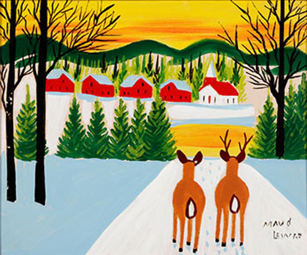 Maud Kathleen Lewis (1903-1970) - Two Deer