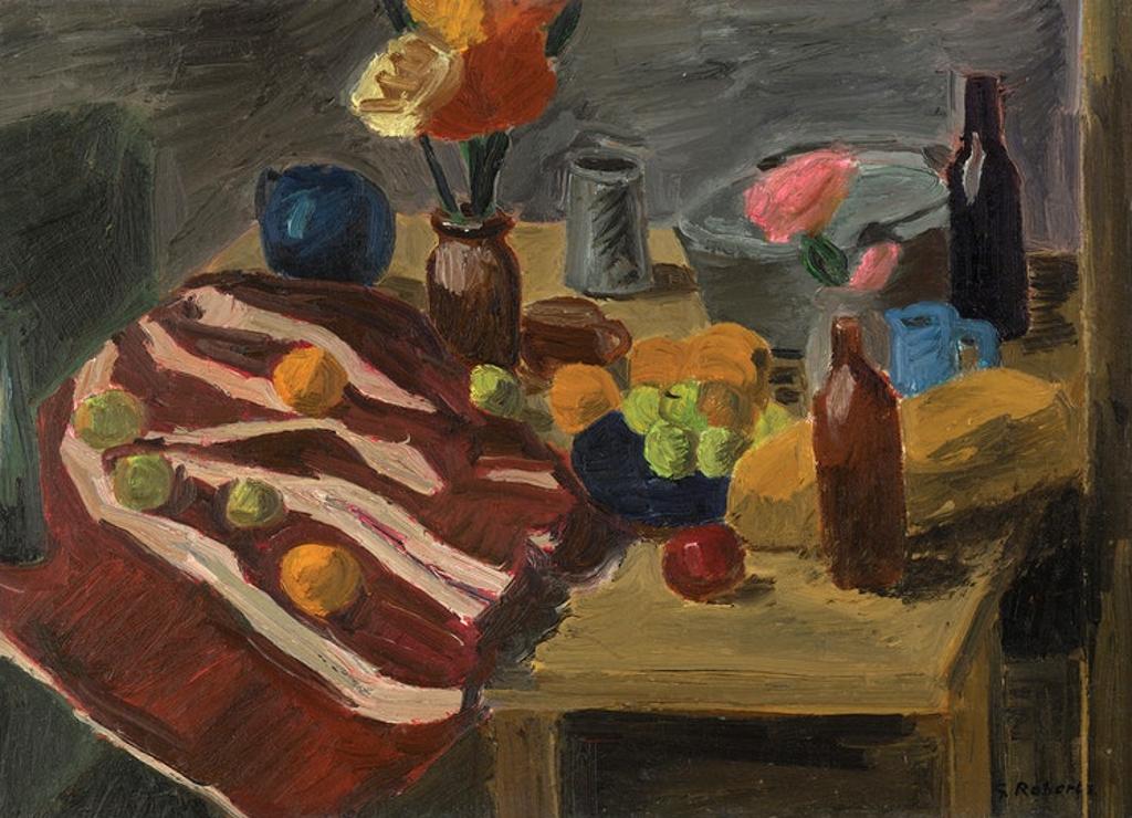 William Goodridge Roberts (1921-2001) - Still Life with Tablecloth