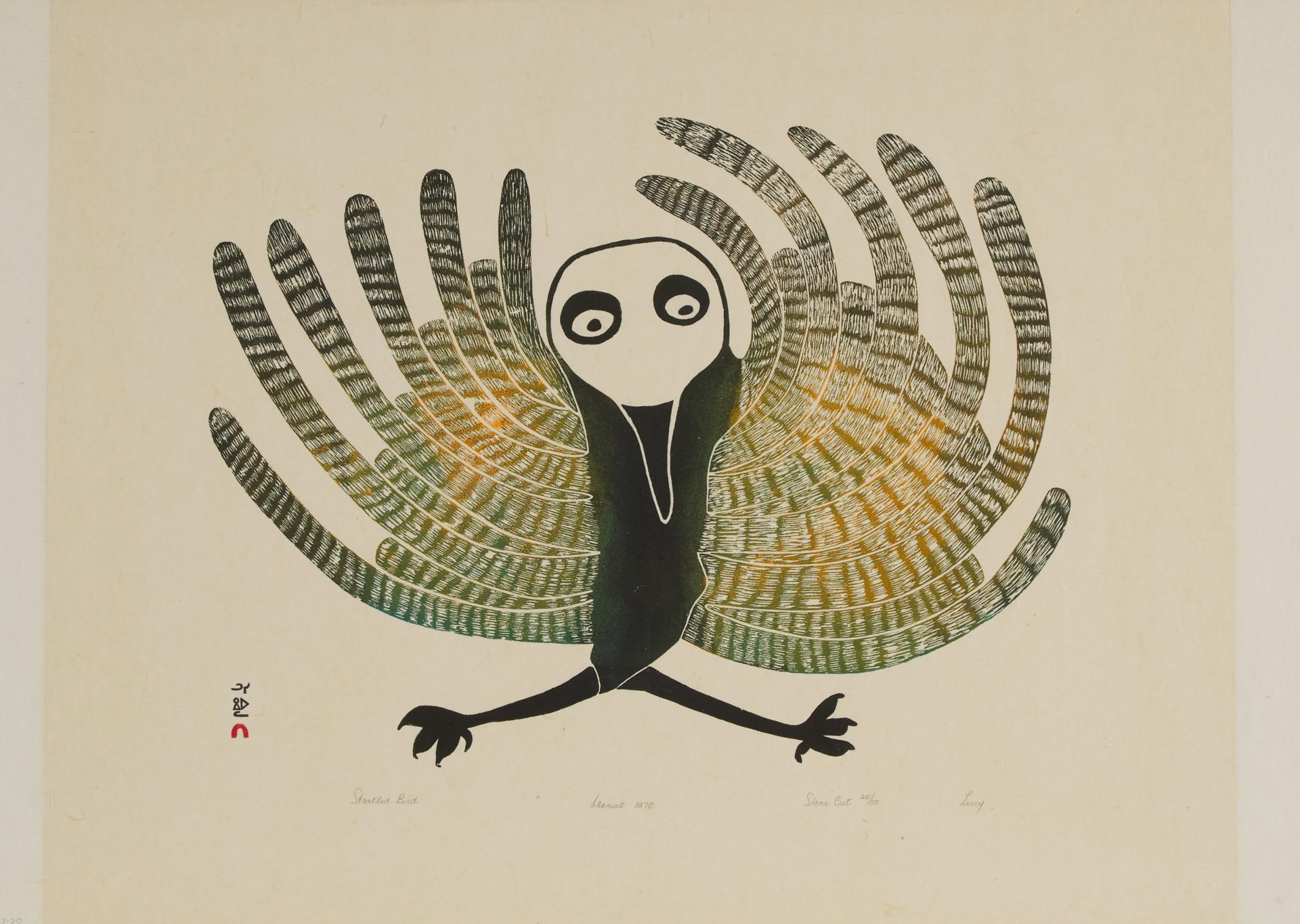 LUCY QINNUAYUAK - Startled Bird