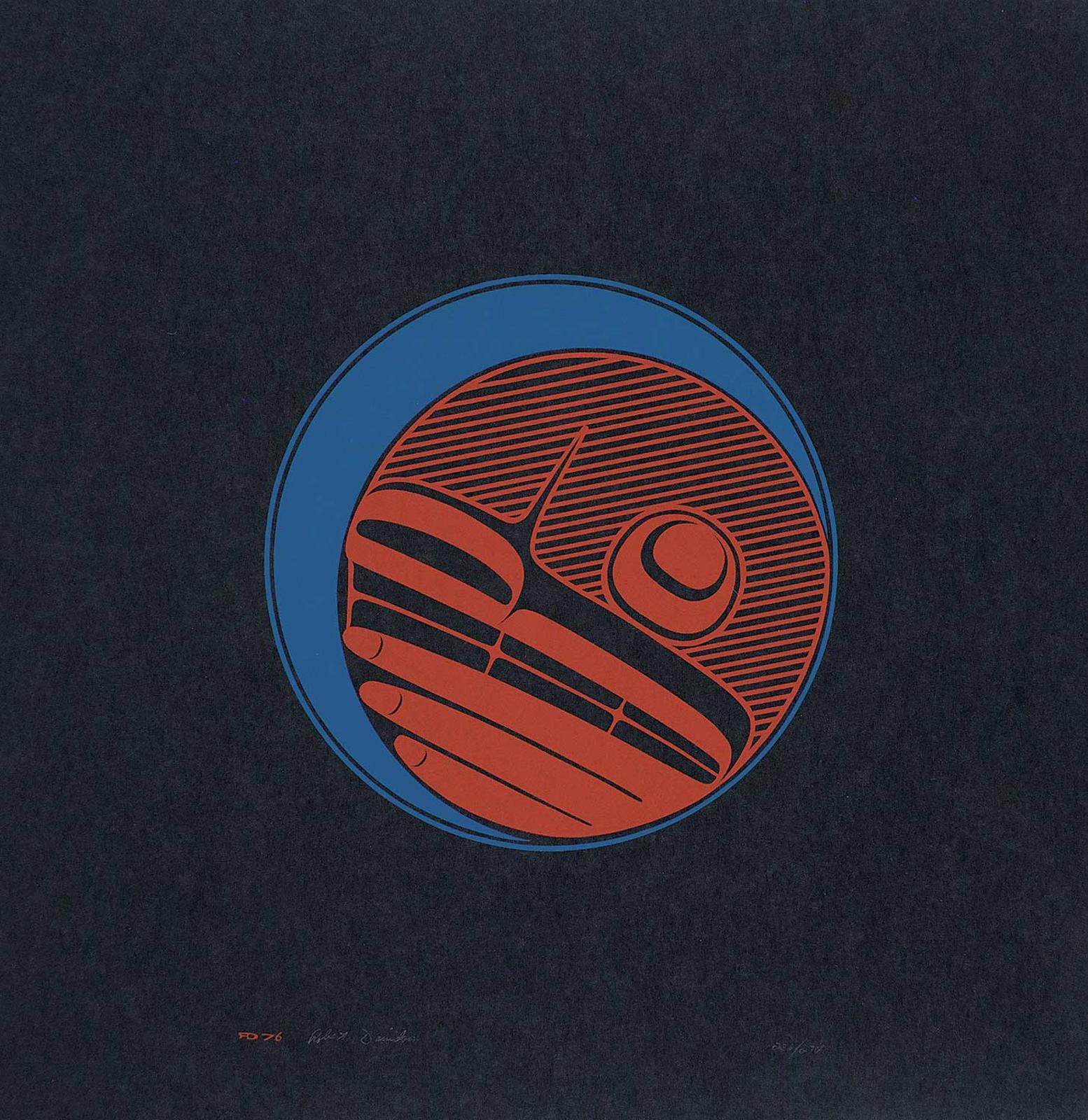Robert Charles Davidson (1923) - Moon [Red and Green on Black]  #236/274