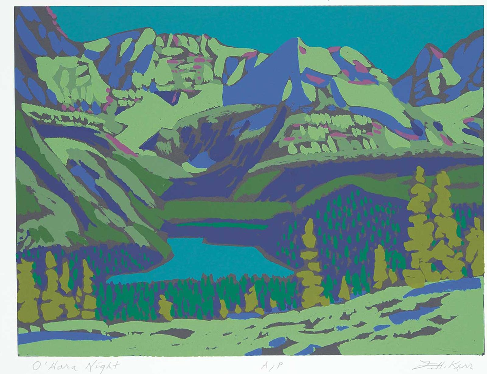 Illingworth Holey (Buck) Kerr (1905-1989) - O'Hara Night  #A/P