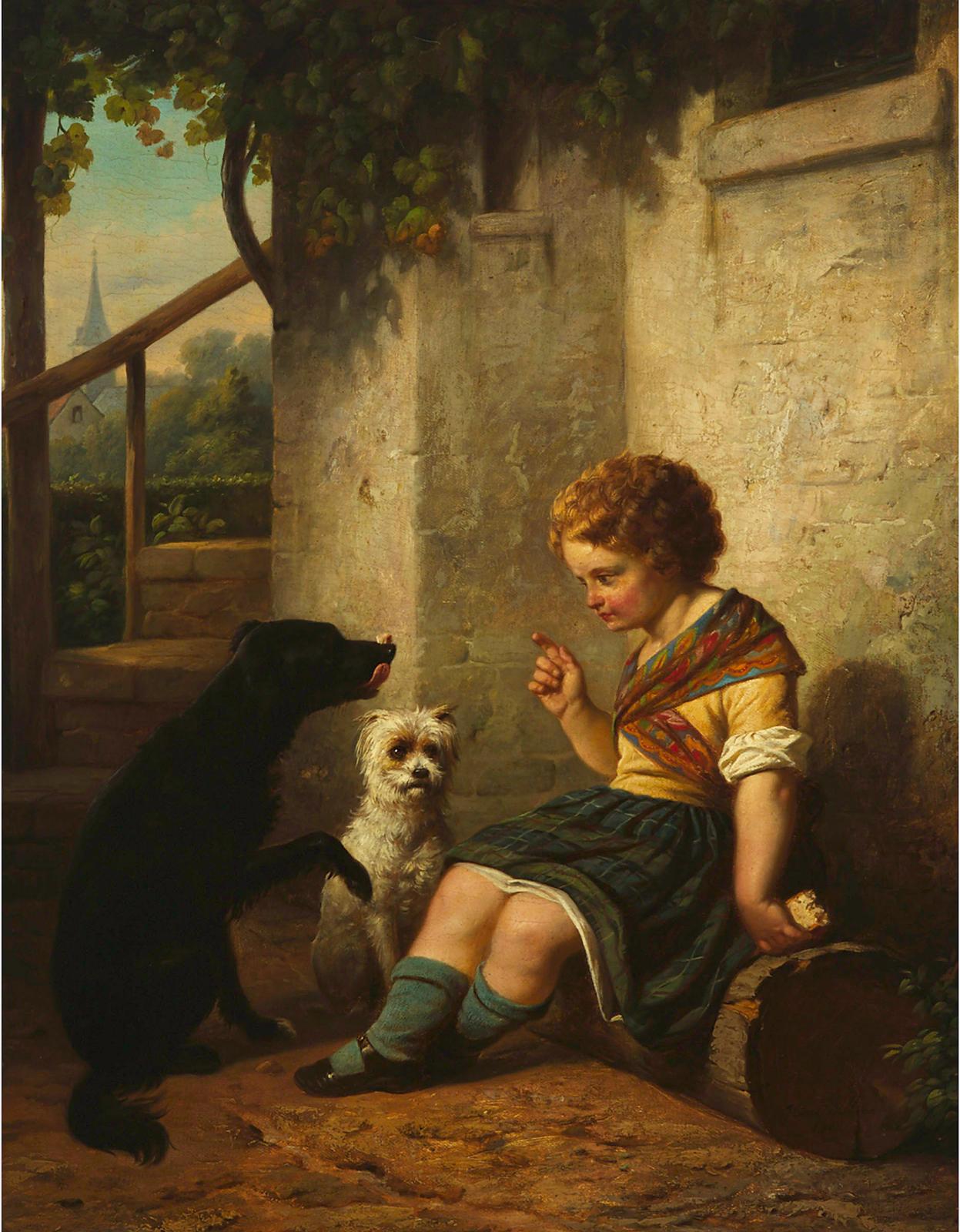 Hendrick Joseph Dillens (1812-1872) - Don't Touch That Treat! (