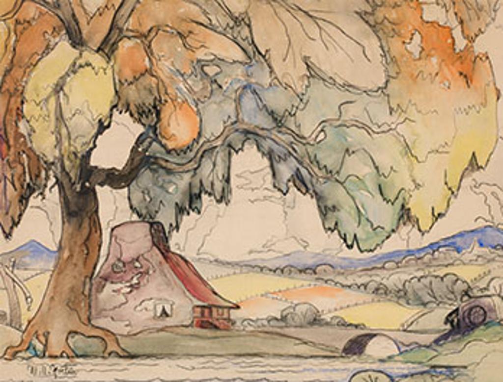 Marc-Aurèle Fortin (1888-1970) - Paysage à Sainte-Rose