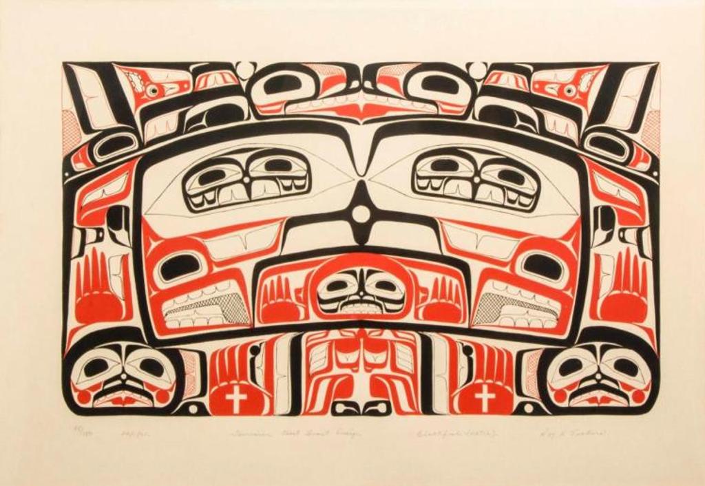 Roy Henry Vickers (1946) - Tsimshian Chest Front Design Blackfish (Nalth)