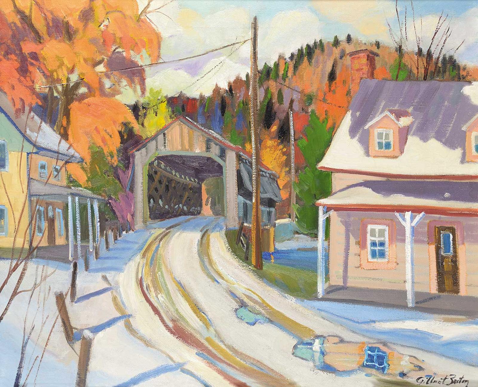 Gilbert Breton (1939) - 1ere Neige, Pont Couvert, Capleton, Estrie P.Que