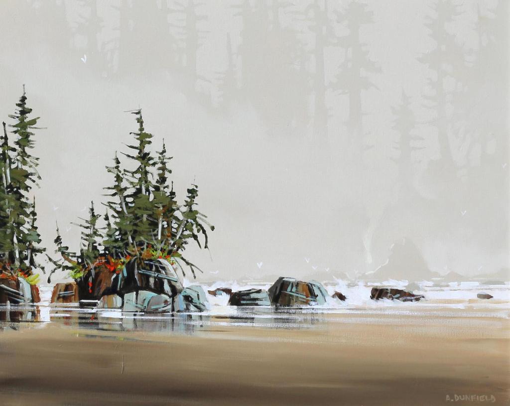 Allan Dunfield (1950) - Coastal Playground (Tofino Shores); 2014