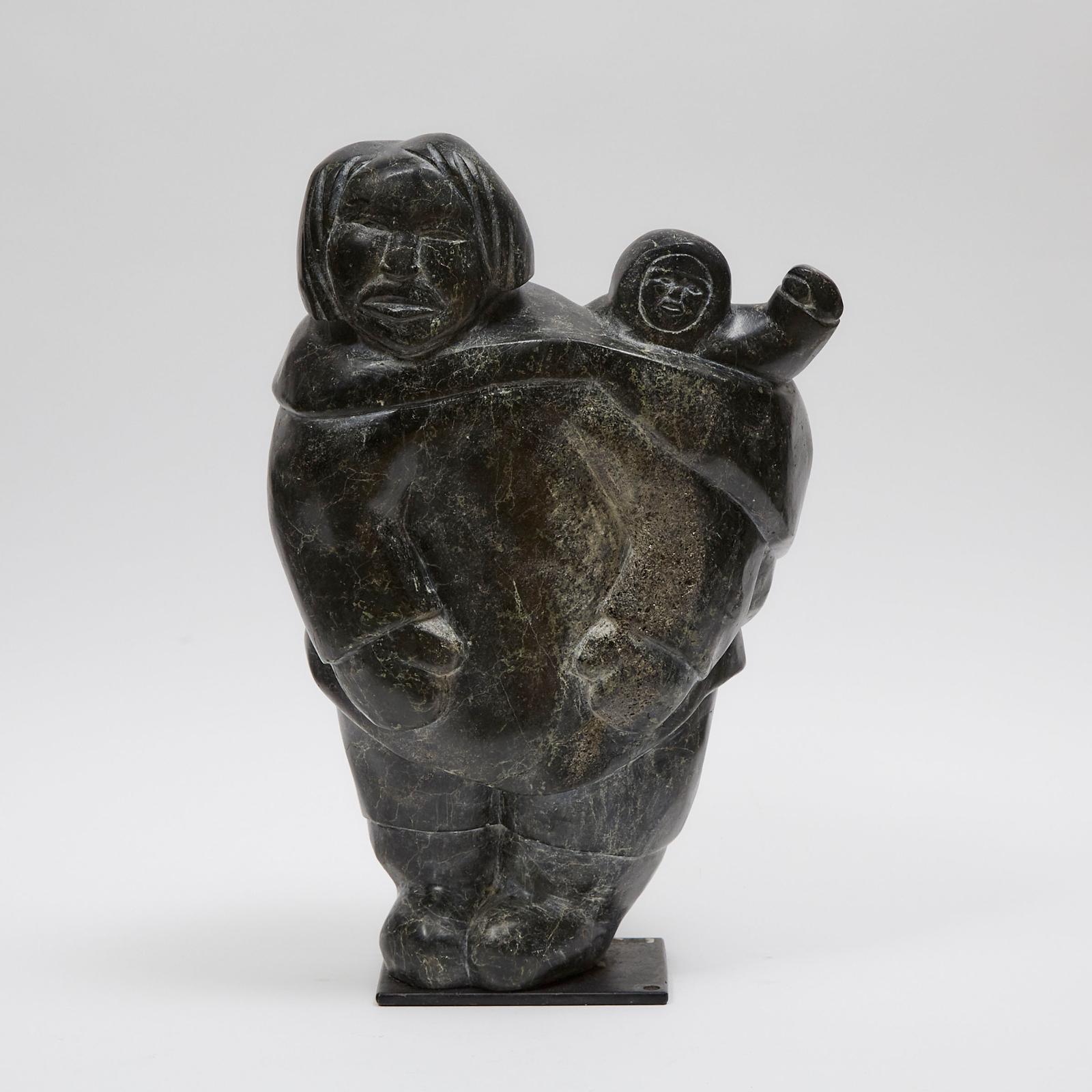 Kiawak (Kiugak) Ashoona (1933-2014) - Mother With Child In Amaut
